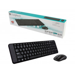 Logitech MK220 Wireless USB Keyboard + Wireless Mouse - Qwerty International (920-003161) 